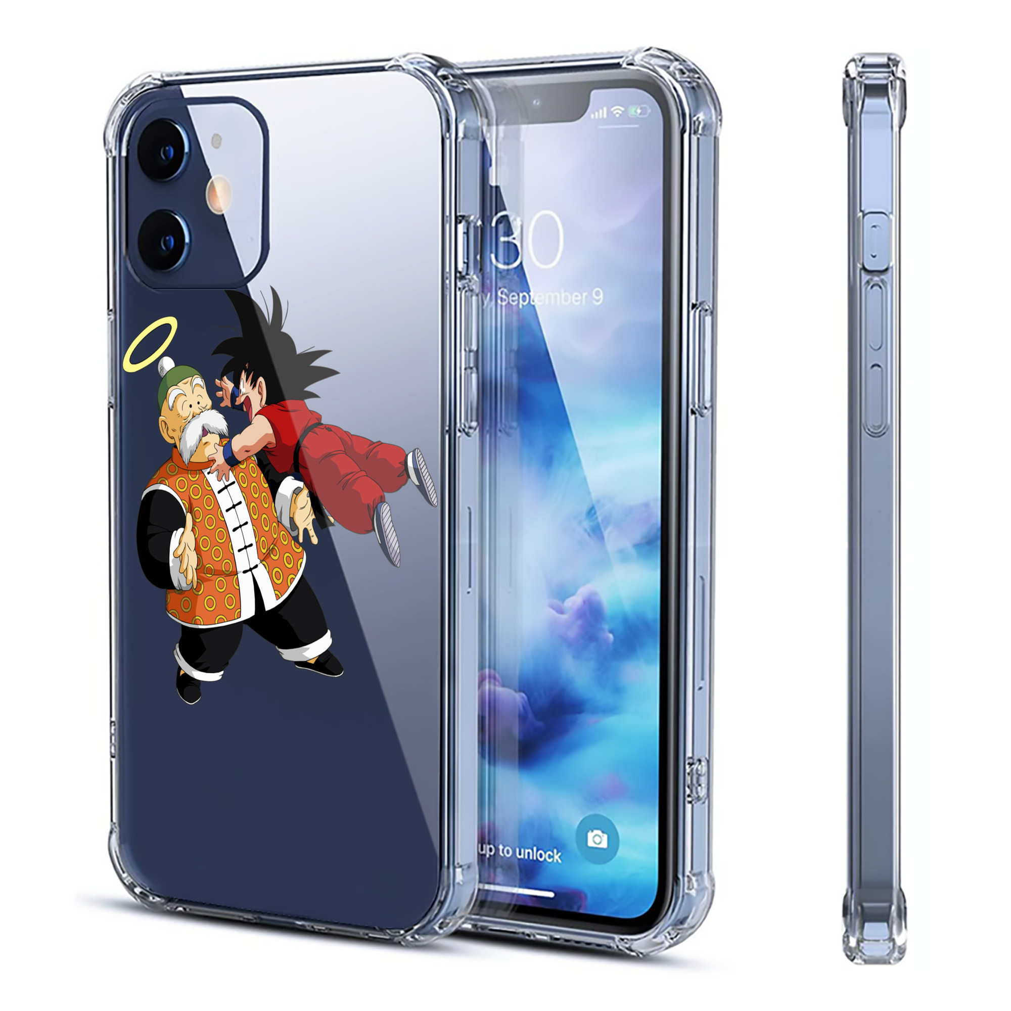（画像用） ドラゴンボール 孫悟空（そん ごくう）Son Goku カカロット DRAGON BALL Kakarotto 【iPhone 12シリーズ対応】透明スマホケース（クリアソフトケース）